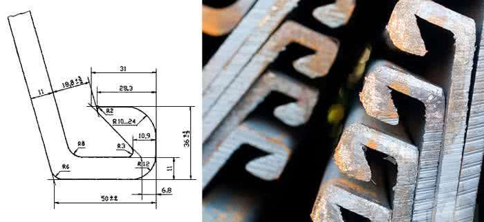 технические характеристики замка шпунта Ларсена Л5-УМ